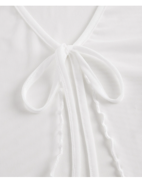 Boléro blanc en maille – Tenue de danse & chaussures de danse Zurich | Robes de danse Zurich