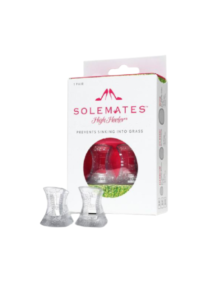 Protections talons stiletto de Solemates silver glitter