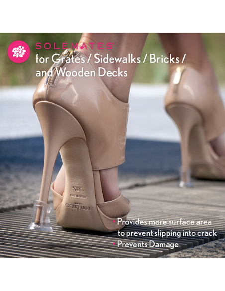 Glitter heel protectors for 6–8mm heels, reusable