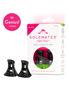 Protège-talons noirs pour talons de aiguille, réutilisables 2