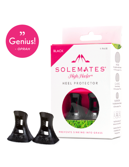 Black heel protectors for black stiletto heels, reusable