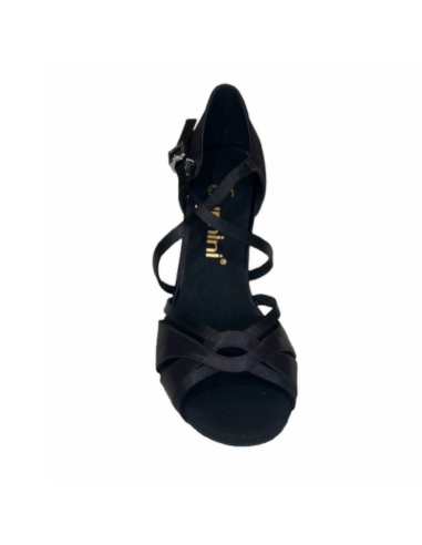 Latin dance shoes, black satin for salsa, bachata, ballroom dancing