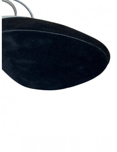 Exclusive italian made dance shoes | Black suede & glitter | Veryfine Zurich