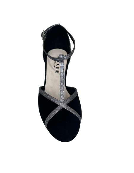 Exklusive italienische Tanzschuhe | Wildleder & Glitter | Veryfine Zürich