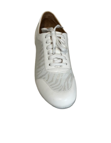 Top Tanz 4013 Ocean Weiss -  Leder Damentanzsneaker – Dance Shoes Zurich