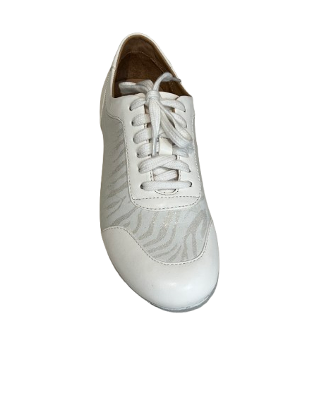 Top Tanz 4013 Ocean Weiss -  Leder Damentanzsneaker – Dance Shoes Zurich