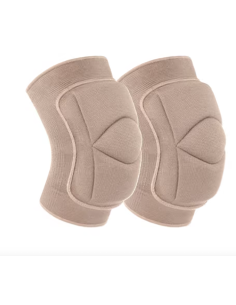 Elasticated knee protector pads beige for Heels Dance Class