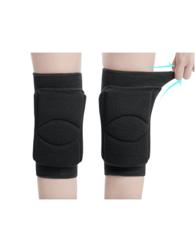 Genouillère élastique en noir pour la danse sur scène, Heels Dance Class