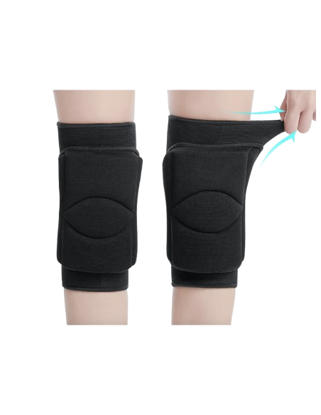 Genouillère élastique en noir pour la danse sur scène, Heels Dance Class