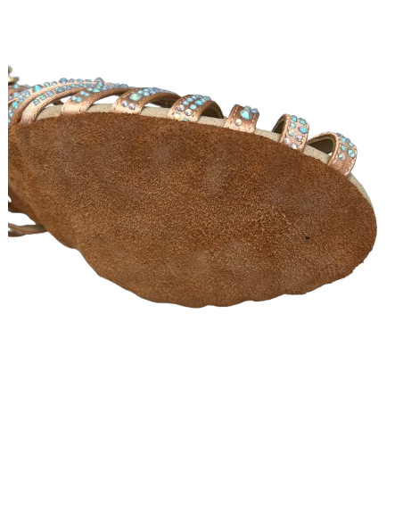 Chaussures de danse Zurich, Suphini Crush – talon de 7,5 cm, bout ouvert, semelle en cuir chromé | Confort et style