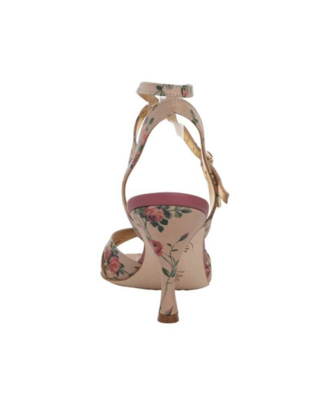 Tangolera Ginevra Beige Fiori scarpe da tango Zurigo – Tacco 7cm