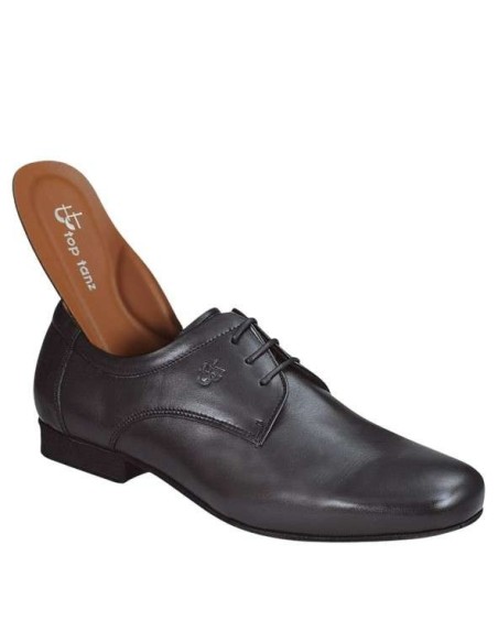 Scarpe da ballo eleganti da uomo, ballo standard, tango, salsa, discofox, pelle nappa nera