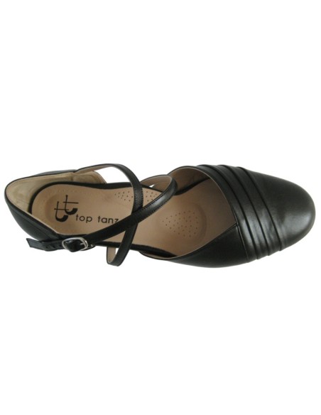 Scarpe da ballo Zurigo – TopTanz 3221 Detroit, pelle nera, tacco 1.5cm