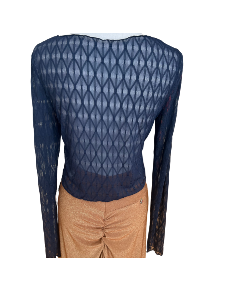 Boléro en maille bleu – Tenue de danse & chaussures de danse Zurich | Robes de danse Zurich