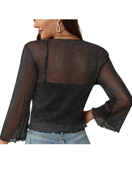 Bolero Schwarz Glitter – Tanzoutfit & Dance Shoes Zurich | Tanzkleider Zürich