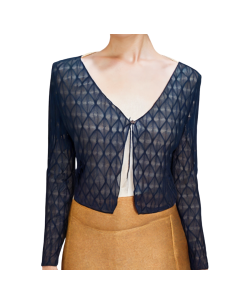 Bolero Blau Mesh – Tanzoutfit & Dance Shoes Zurich | Tanzkleider Zürich