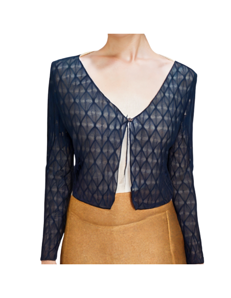 Blue Mesh Bolero – Dance Outfit & Dance Shoes Zurich | Dance Dresses Zurich