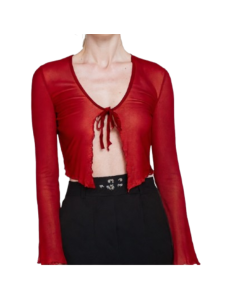 Boléro en maille rouge – Tenue de danse & chaussures de danse Zurich | Robes de danse Zurich