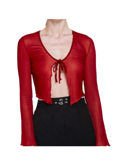 Red Mesh Bolero – Dance Outfit & Dance Shoes Zurich
