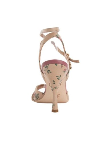 Tangolera Ginevra Beige Fiori Chaussures de tango Zurich – Talon de 6cm