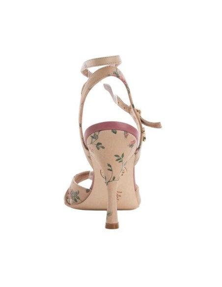 Tangolera Ginevra Beige Fiori Chaussures de tango Zurich – Talon de 6cm