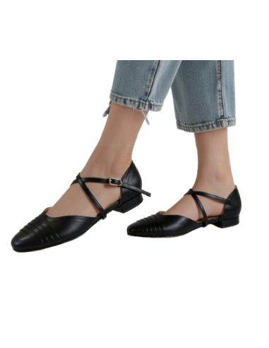 Scarpe da ballo Zurigo – TopTanz 3221 Detroit, pelle nera, tacco 1.5cm