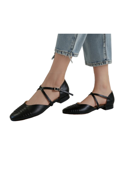 Scarpe da ballo Zurigo – TopTanz 3221 Detroit, pelle nera, tacco 1.5cm