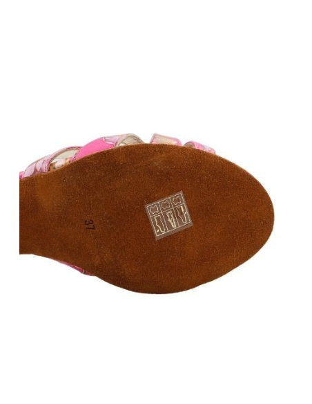 Tangolera Ginevra Beige Fiori Chaussures de tango Zurich – Talon de 6cm