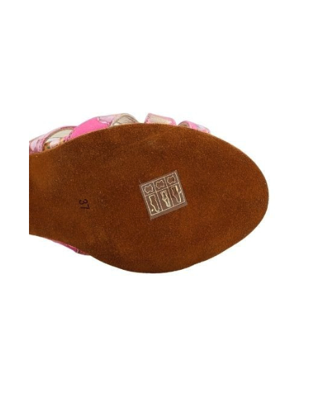 Chaussures de danse Tangolera Ginevra Beige Fiori Zurich – Talon de 7cm