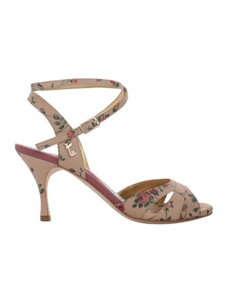 Dance Shoes Zurich - Tangolera A6CL Beige Rosé Tangoschuhe