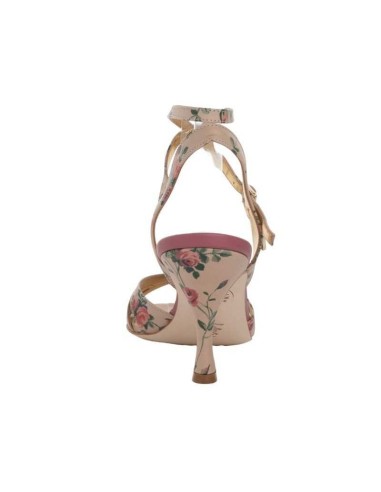 Chaussures de danse Tangolera Ginevra Beige Fiori Zurich – Talon de 7cm