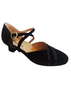 Scarpe da ballo Zurigo – TopTanz 3241 Detroit, pelle nera, tacco 3.5cm