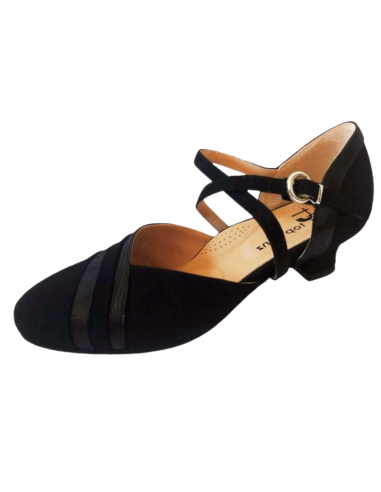Chaussures de danse Zurich – TopTanz 3231 Detroit, cuir véritable, talon de 3.5cm
