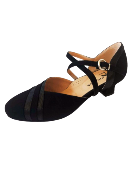Scarpe da ballo Zurigo – TopTanz 3241 Detroit, pelle nera, tacco 3.5cm