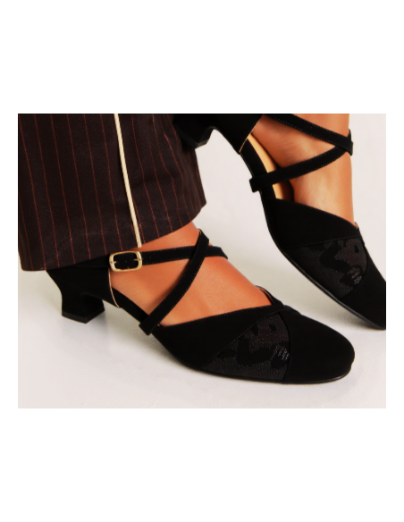 Top Tanz Madonna 3180 – Chaussures de danse en cuir extra larges, talon de 3,5cm à Zurich