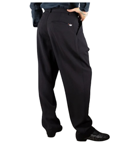 Pantalon de tango italien pour homme par Rossa Spina, modèle Tom 4 Opt. 5 Nero | Chaussures de danse Zurich 2