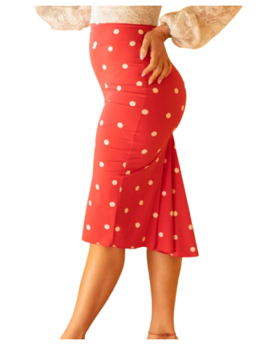 Jupe de tango Rossa Spina rouge – L'élégance chez Veryfine Dance Shoes Zurich