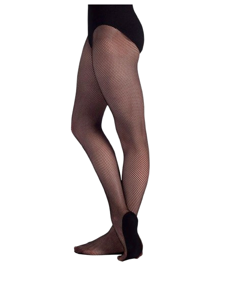 Collant résille en noir 854/D par Pridance Italy - Dance Shoes Zurich