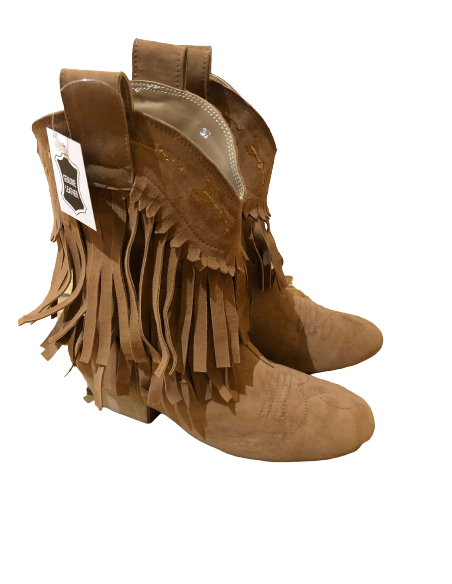 Cool fringed ankle boots for line dancing – Veryfine Dance Shoes Zurich