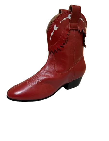Bottines rouges tendance pour la linedance - Veryfine Dance Shoes Zurich
