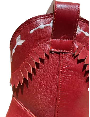 Stivaletti rossi alla moda per linedance - Veryfine Dance Shoes Zürich