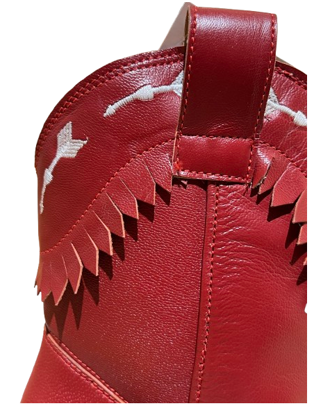 Stivaletti rossi alla moda per linedance - Veryfine Dance Shoes Zürich