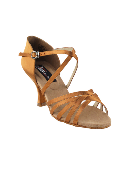 Chaussures de danse plates S9216 dark tan - Veryfine Dance Shop Zurich