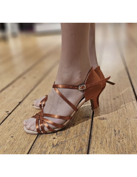 Chaussures de danse latines CD2001 dark tan - Veryfine Dance Shop Zurich