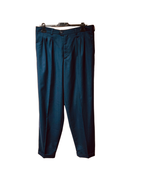 Gantlé Apollo Blu Gessato – Pantaloni italiani da tango  - Veryfine Zürich