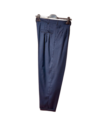 Gantlé Apollo Blu Gessato – Pantaloni italiani da tango  - Veryfine Zürich