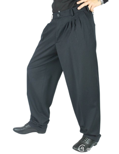 Gantlé Morfeo Blu Scuro Gessato – Pantaloni italiani da tango  - Veryfine Zürich