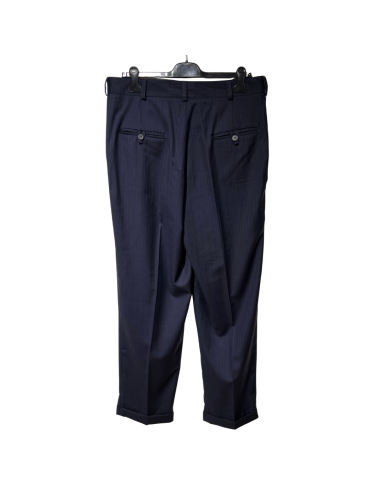 Gantlé Apollo Blue Scuro Gessato – Pantalon de tango italien  - Veryfine Zurich