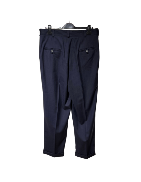 Gantlé Morfeo Blu Scuro Gessato – Pantaloni italiani da tango  - Veryfine Zürich