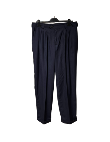 Gantlé Morfeo Blu Scuro Gessato – Italian tango dance trousers  - Veryfine Zurich